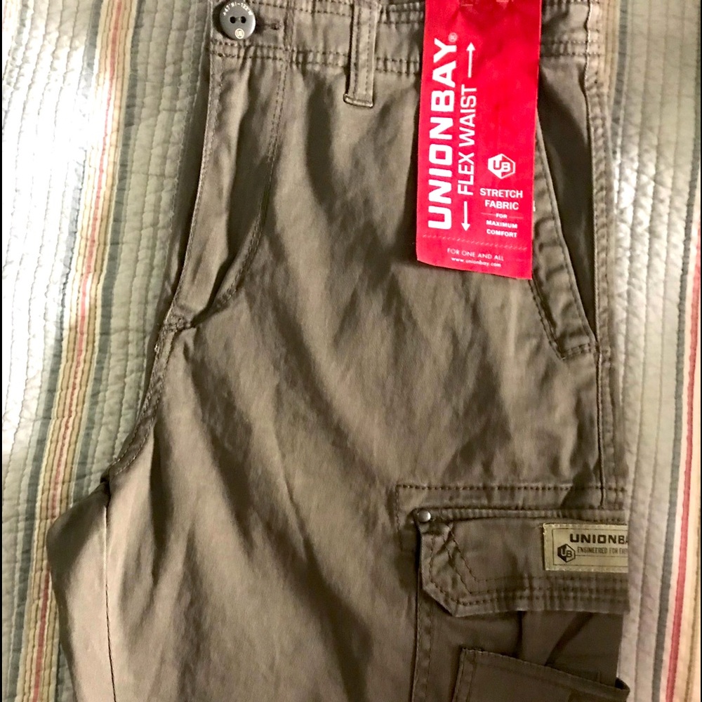 Unionbay olive green men’s cargo shorts
